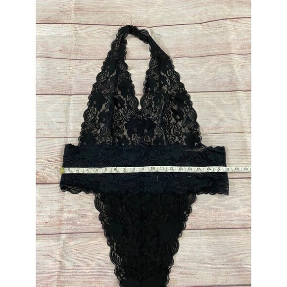 Frederick's Of Hollywood Sheer Black Lace Body Suit - 2XL - Picture 5 of 11